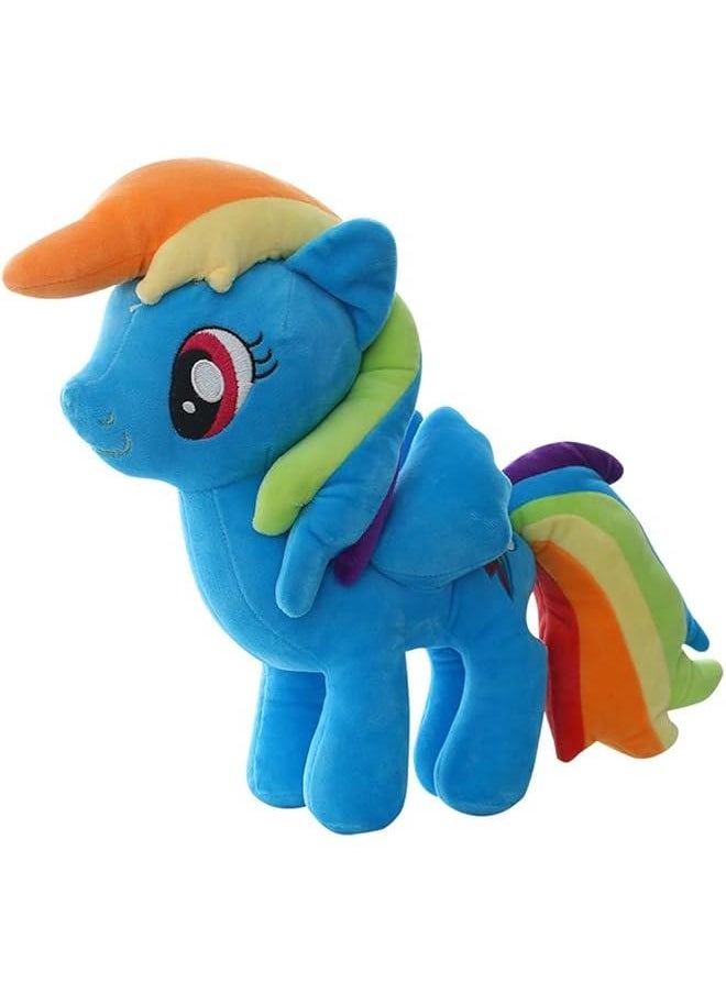 Little Horse 38CM Plush Toy Friendship Movie Feature Character Doll Action Figure Model Toy (Twilight Sparkle) (Rainbow Dash)