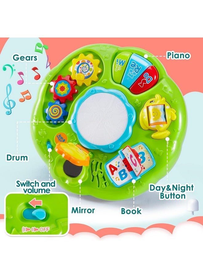 Brand conquer Baby Toys 6 to 12 Months, Musical Learning Table Baby Toys for 1 2 3 Year Old Boys Girls Early Education Activity Centre Baby Toys 12-18 Months Kids Toddler Birthday Gifts