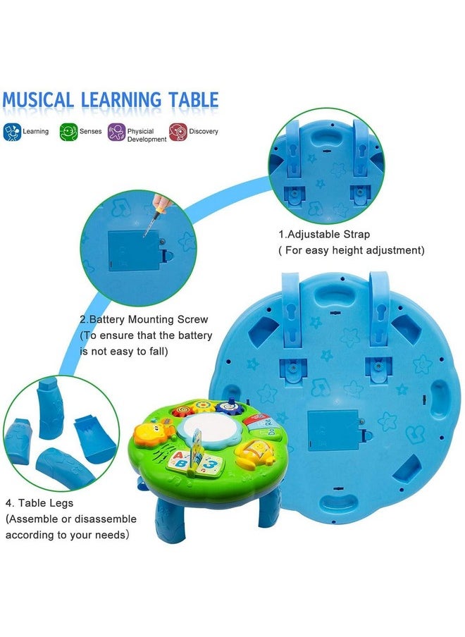 Brand conquer Baby Toys 6 to 12 Months, Musical Learning Table Baby Toys for 1 2 3 Year Old Boys Girls Early Education Activity Centre Baby Toys 12-18 Months Kids Toddler Birthday Gifts