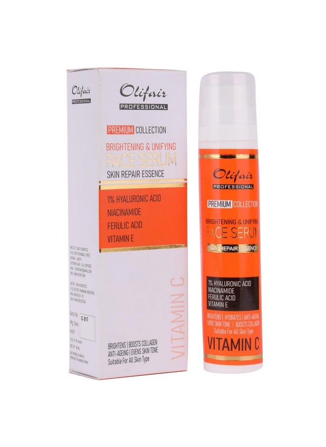 Olifair Vitamin C Brightening & Unifying Face Serum | Collagen Booster | Brightening & Anti-Ageing | 50 ml