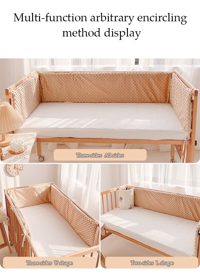 Bed Guardrail, Toddlers' Protecter, Children's Bed Guardrail Padding, Anti-Collision Fall Prevention, Easy Installation Enhanced Safety Universal Fit (28*200cm)