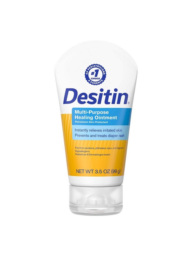 Desitin Skin Protectant And Diaper Rash Ointment Multi-Purpose With Vitamins A & D, Travel Size, 3.5. Oz Tube