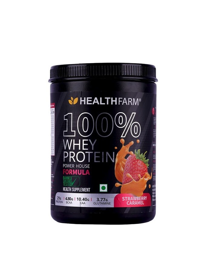 100% Whey Protein Powder With 50 Servings -1.8Kg (Strawberry Caramel)