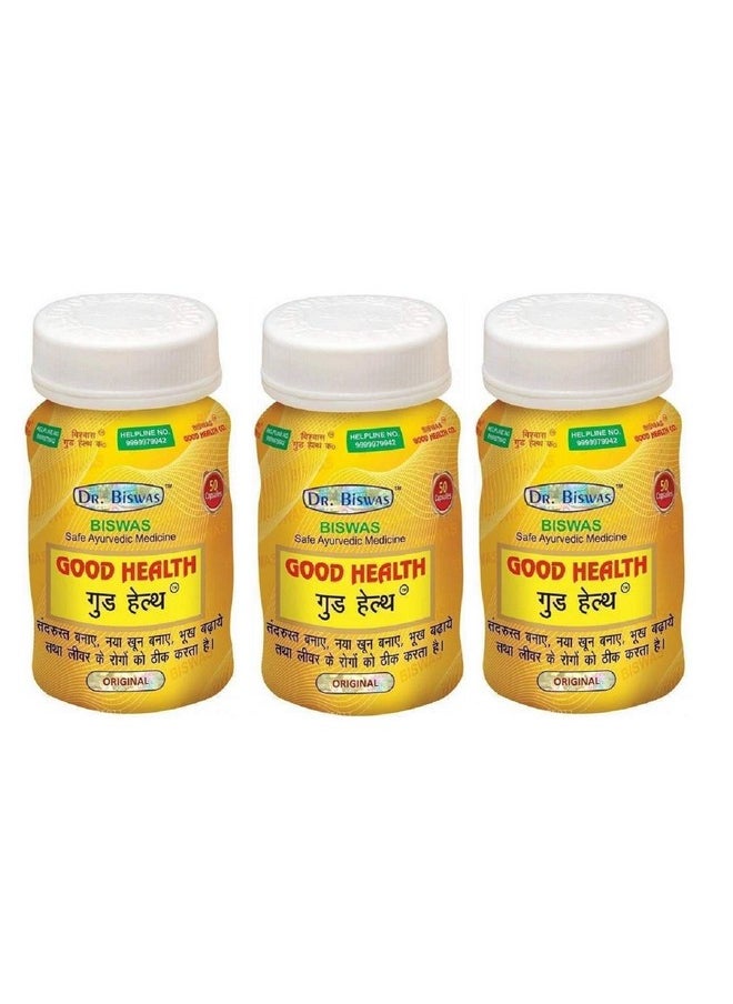 Dr. Biswas Safe Ayurvedic Capsules For Overall Health Pack Of 3 (50X3)