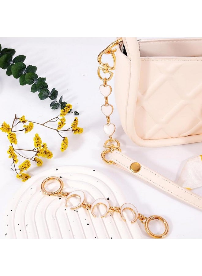 PALAY® 2Pcs Bag Straps for Sling Bag Purse Extender Chain Cute Charm Golden Strap Chain for Bags Quick Connection Chain Replacement Bag Accessories Extender Chain for Sling Bags, Purse, Handbag