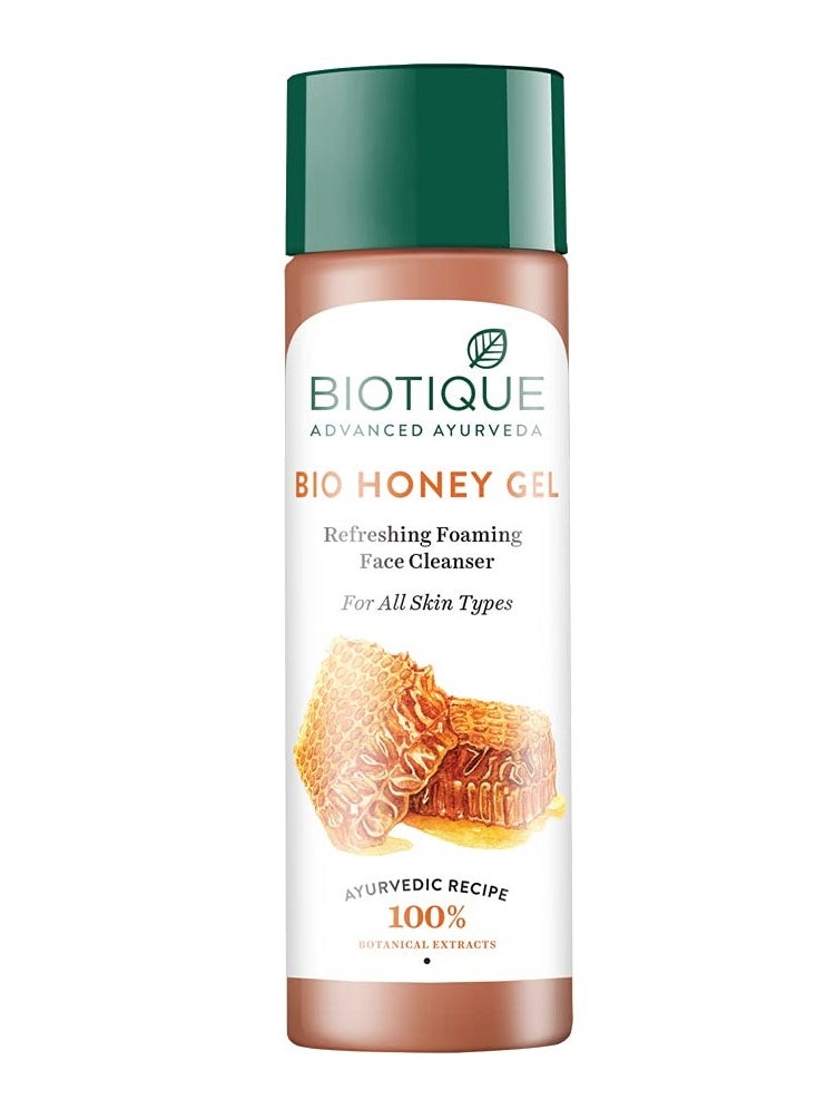 Biotique Honey Gel Soothe & Nourish Foaming Face Cleanser Foe All Skin Types, 120ml