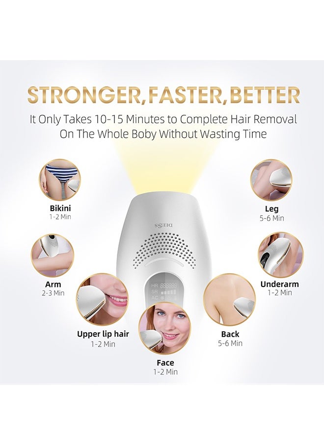 Gp590 Plus Hair Removal Device With Three Lenses, One For Body Hair, One For Removing Wrinkles And Tightening The Skin, And One For Removing Acne