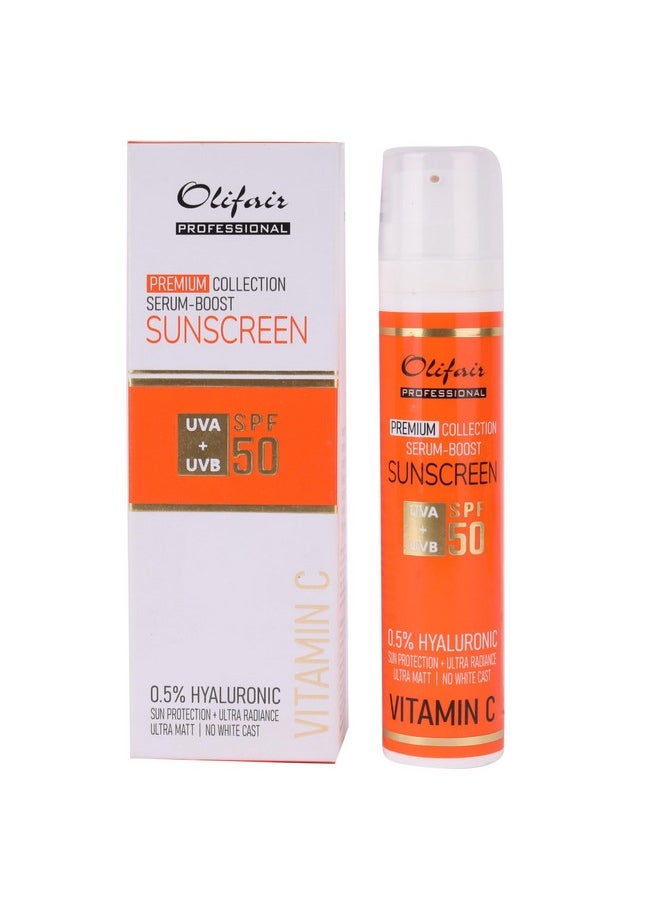 Olifair Vitamin C Sunscreen SPF 50 | Ultra Matt | No white cast | 50 ml