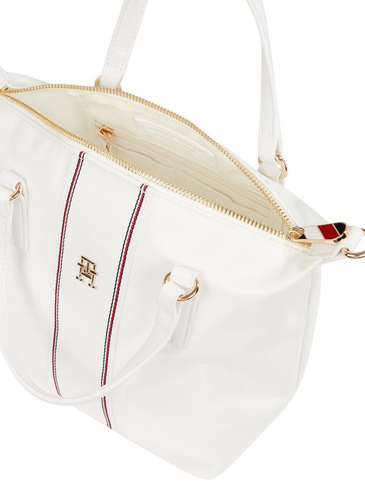 Logo Detail Zip Over Tote
