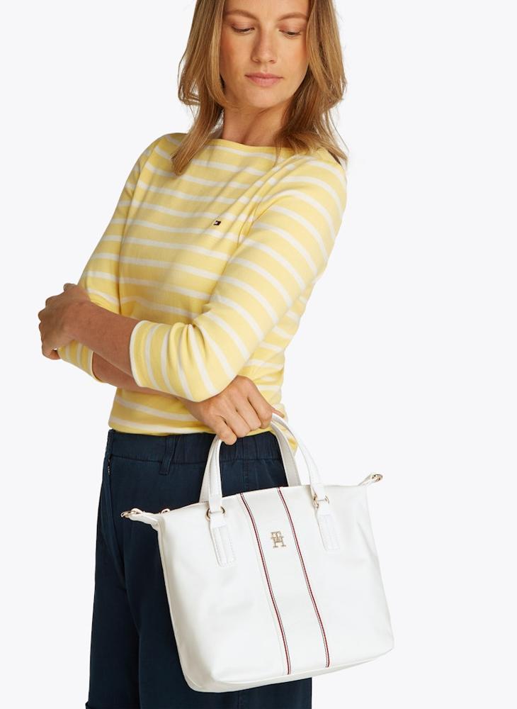 Logo Detail Zip Over Tote