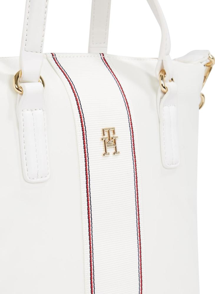 Logo Detail Zip Over Tote