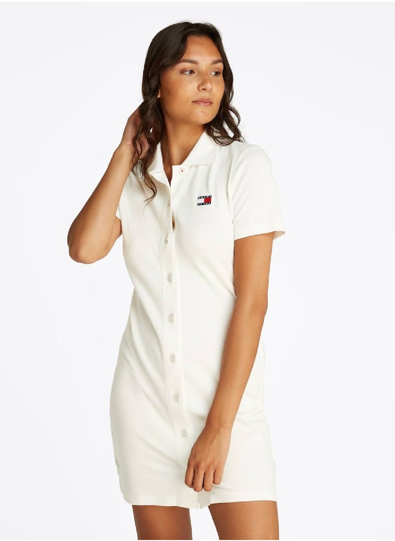 Button-Down Mini Dress