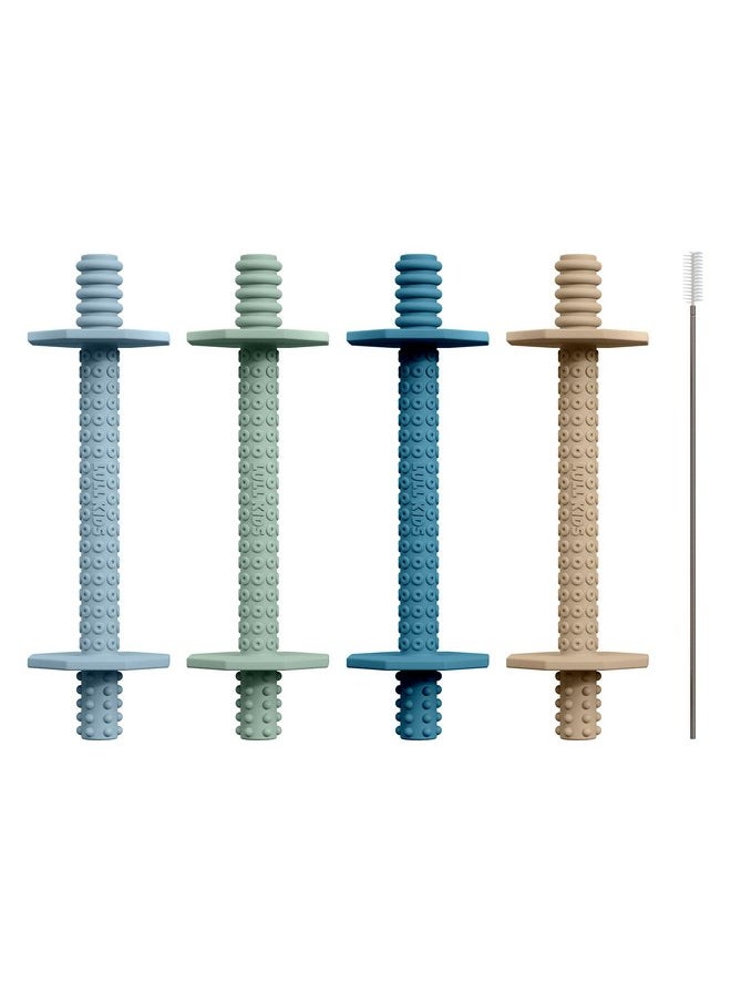 Lull Kids Hollow Teething Tubes - Baby Teething Toys for Babies 6+ Months, Teething Toys for Babies 6-12 Months - Baby Teether, Teething Straws, Teething Sticks (Winter)