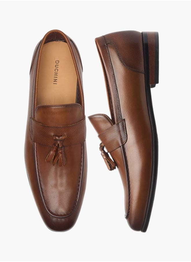 Men's Tassel Detail Slip-On Loafers