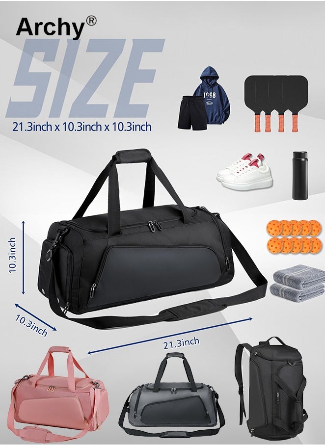 Large-Capacity Shoulder Bag Outdoor Sports Portable Fitness Bag Dry and Wet Separation