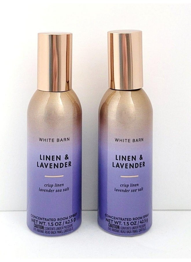 White Barn-Bath & Body Works Linen and Lavender Concentrated Room Spray 1.5 oz Set of 2