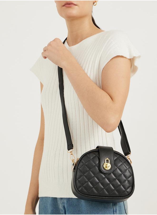 Quilted Camera Bag with Detachable Strap