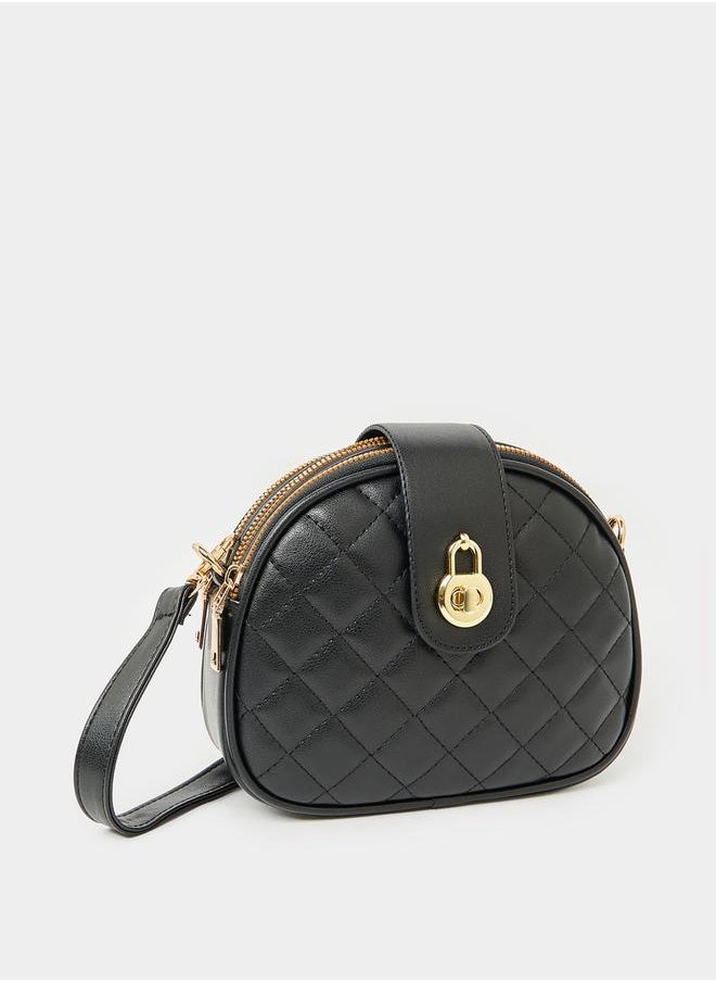 Quilted Camera Bag with Detachable Strap