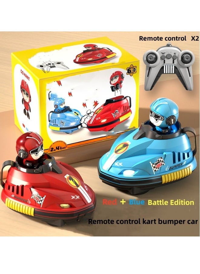 Two person remote control battle collision car parent-child interaction go kart drift catapult children's toy, dynamic music, and cool lighting. Come and have a happy game with your child