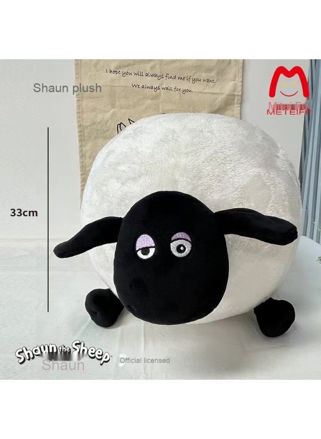 Shaun the Sheep Plush Keychain - Cute Shaun Doll Keyring Soft Wool Toy for Bags and Keys