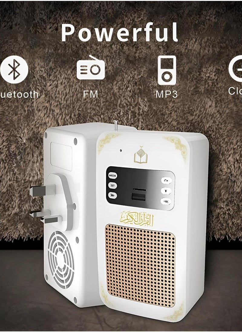 Smart Wall Plug Quran Speaker With Remote Bluetooth/LED light/Radio/Usb & SD