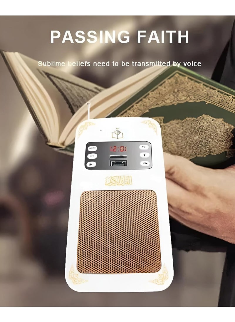 Smart Wall Plug Quran Speaker With Remote Bluetooth/LED light/Radio/Usb & SD