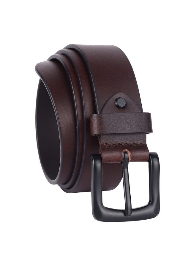 HAMMONDS FLYCATCHER Genuine Leather Belt for Men, Formal Belt for Men, Mens Belt Adjustable up to 46 Inches, 1.5 Inch Width, Zinc Casted Buckle, Stylish Casual Belt for Men - Brown