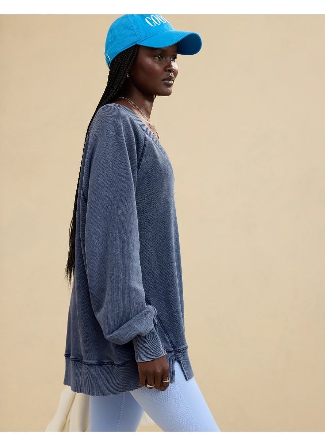 Aerie Downtime V-Neck Sweatshirt