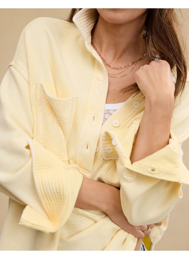 Aerie Popover Polo Sweatshirt