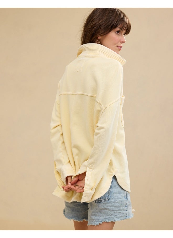 Aerie Popover Polo Sweatshirt