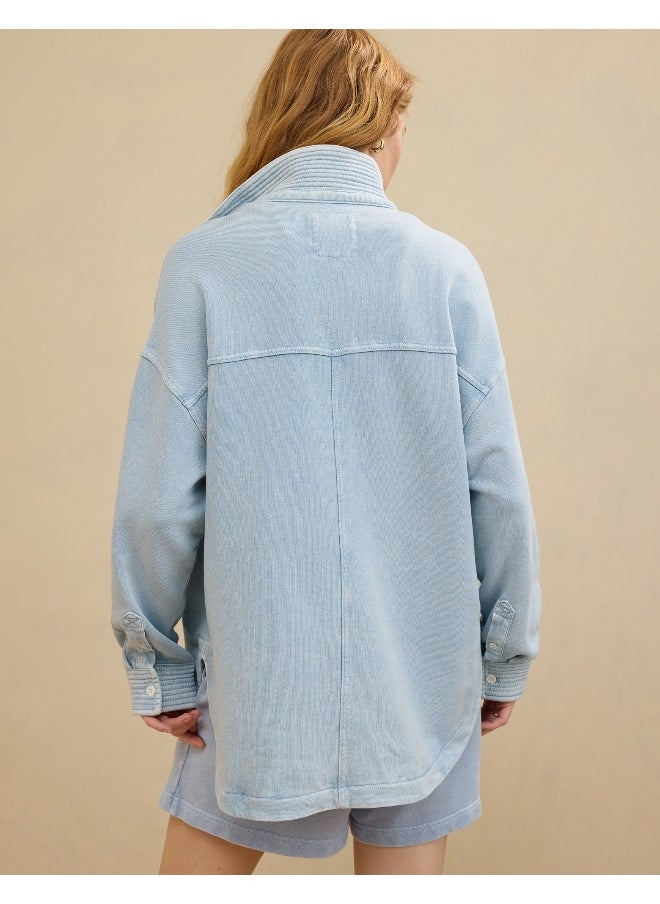 Aerie Popover Polo Sweatshirt