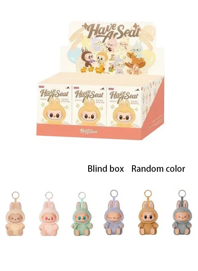 6pcs Second generation Labubu THE MONSTERS Exciting Macaron Vinyl Face Series Figures Toy Adorable Lovely Personalized Doll