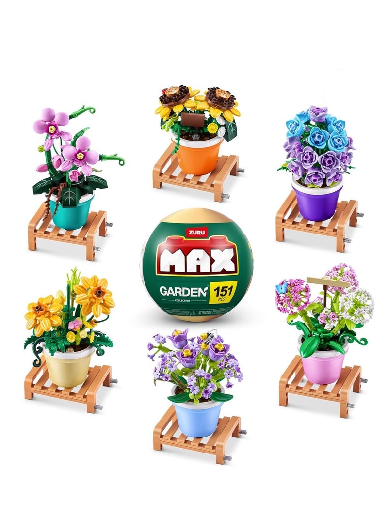 Zuru Max Garden Pot Plants Collection - 1 Piece Only, Assorted/Styles May Vary