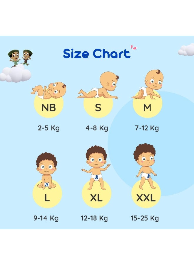 Bumtum Chota Bheem XL Size Baby Diaper Pants, 108 Count, Leakage Protection Infused With Aloe Vera, Cottony Soft High Absorb Technology