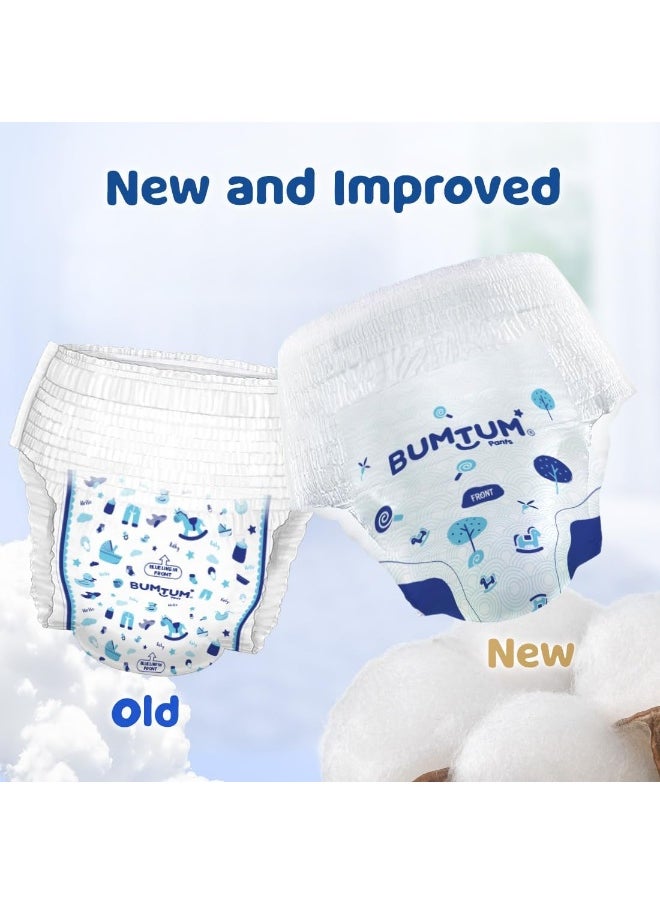 Bumtum Baby Diaper Pants with Leakage Protection -7 to 12 Kg (Medium, 66 Count, Pack of 1)