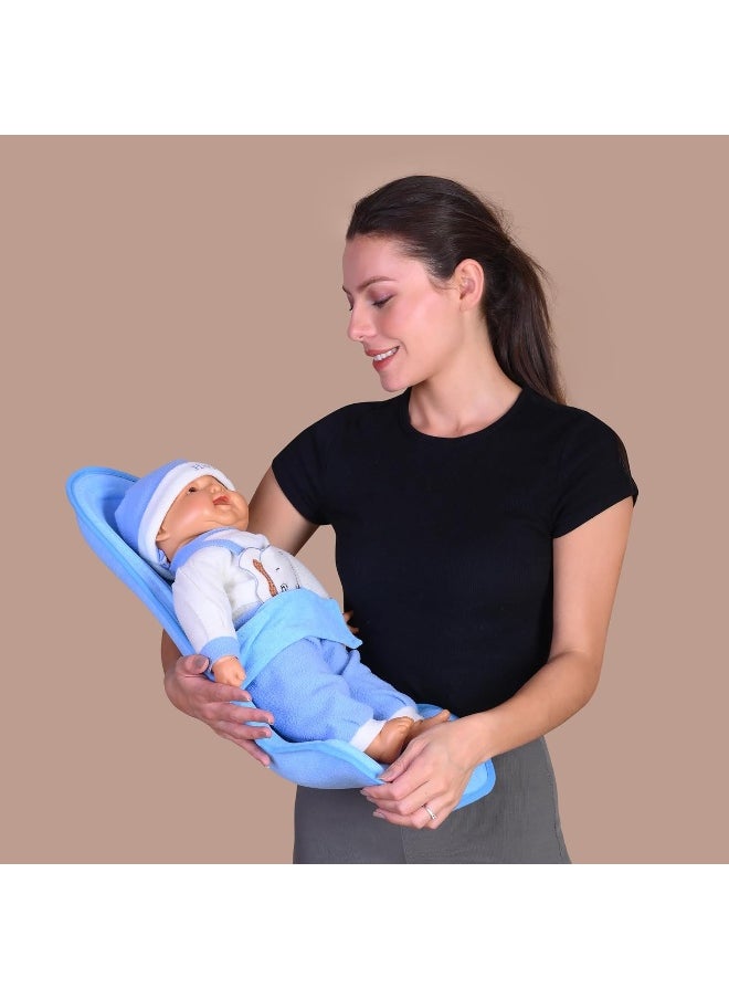 HOOPA Infant Carrier Blue | Baby Carrier, Reclined Carrier, Feeding Pillow (Blue)