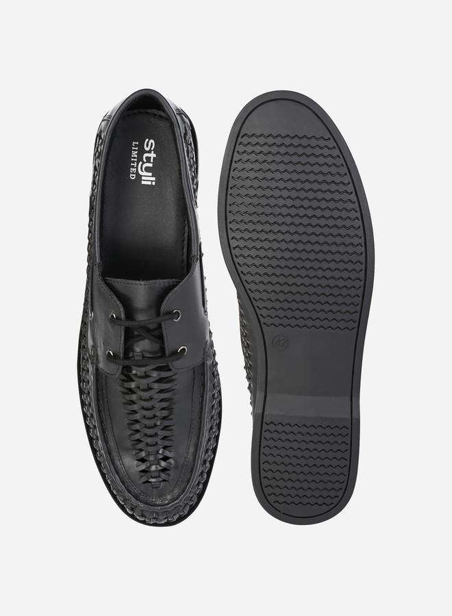 Genuine Leather Handmade Lace Up Shoes
