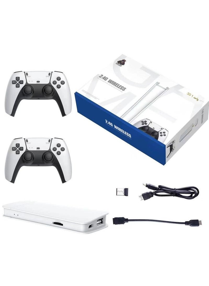 M15 TV Game Console with Dual Wireless Controllers - 128GB Mini Retro PS1 Gaming System, HDMI-Compatible for HD Gaming - Plug & Play for Kids and Adults