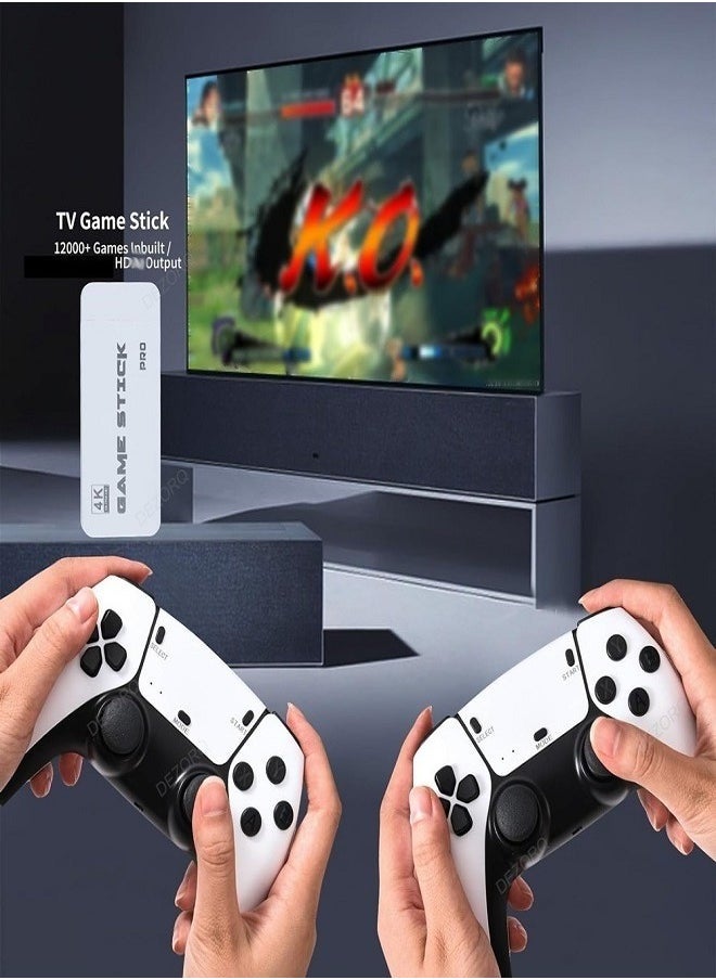 M15 TV Game Console with Dual Wireless Controllers - 128GB Mini Retro PS1 Gaming System, HDMI-Compatible for HD Gaming - Plug & Play for Kids and Adults