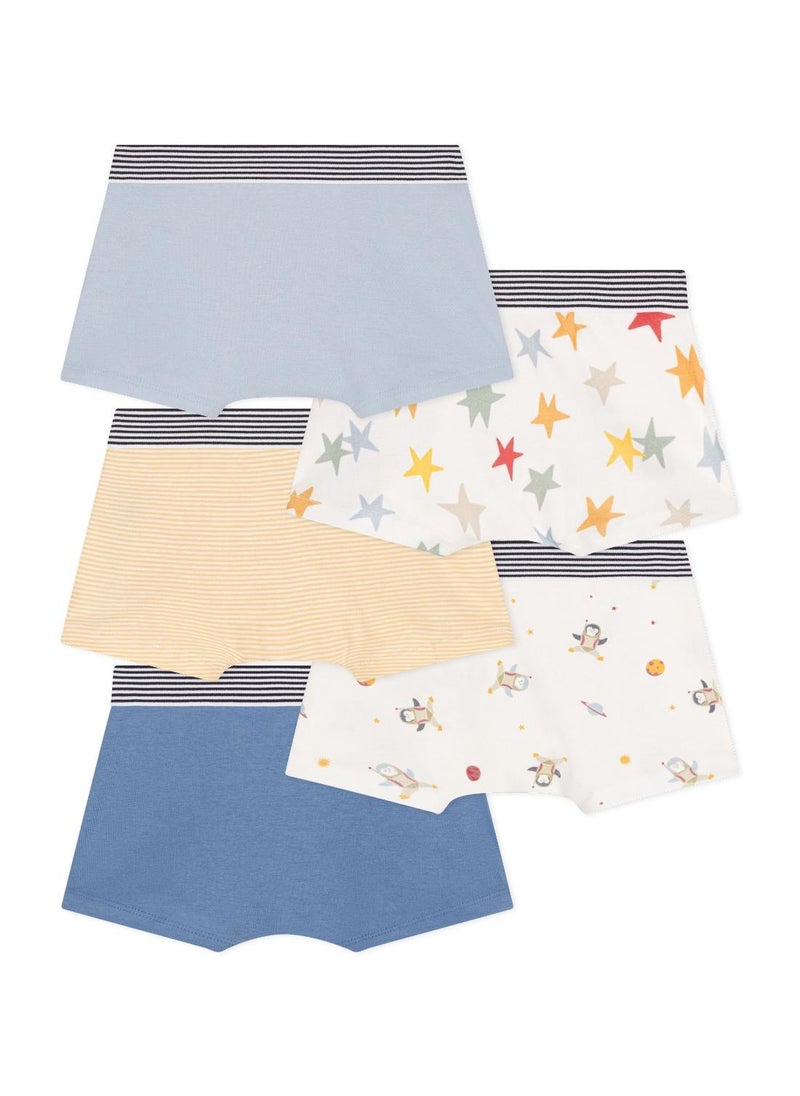 Children's space-themed boxers - 5-pack