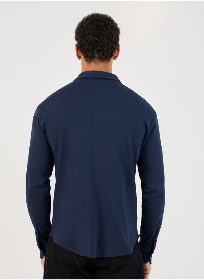 Regular Fit Interlock Knit Shirt