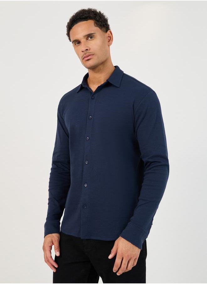 Regular Fit Interlock Knit Shirt