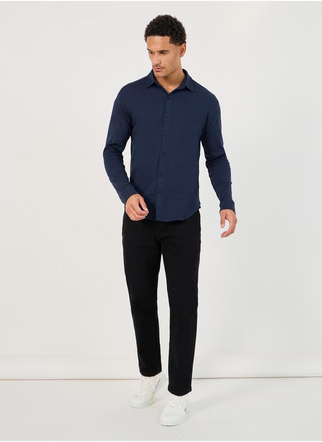 Regular Fit Interlock Knit Shirt
