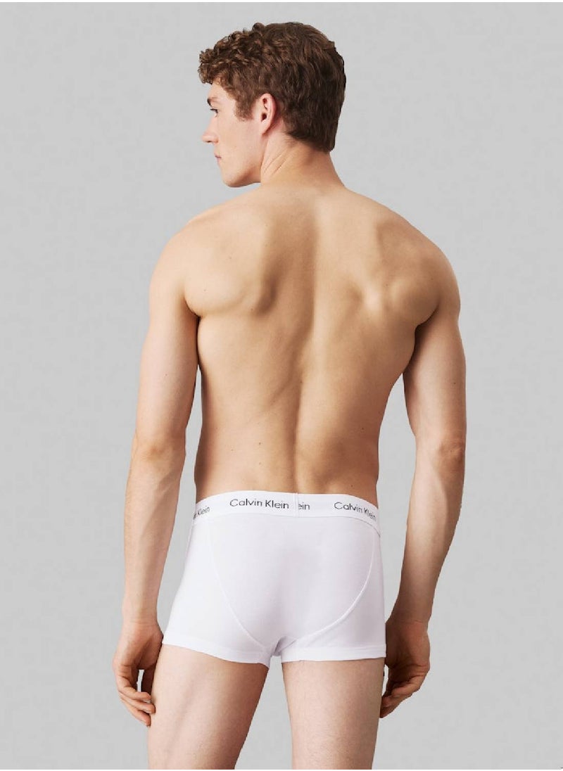 Men's 3 Pack Trunks - Cotton, White