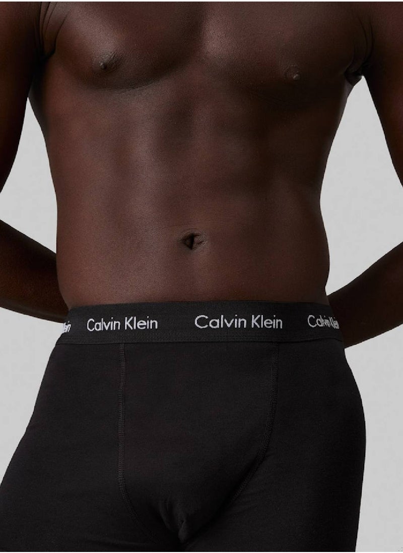 Men's 5 Pack Trunks - Cotton, Black