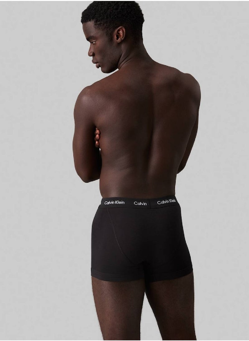Men's 5 Pack Trunks - Cotton, Black
