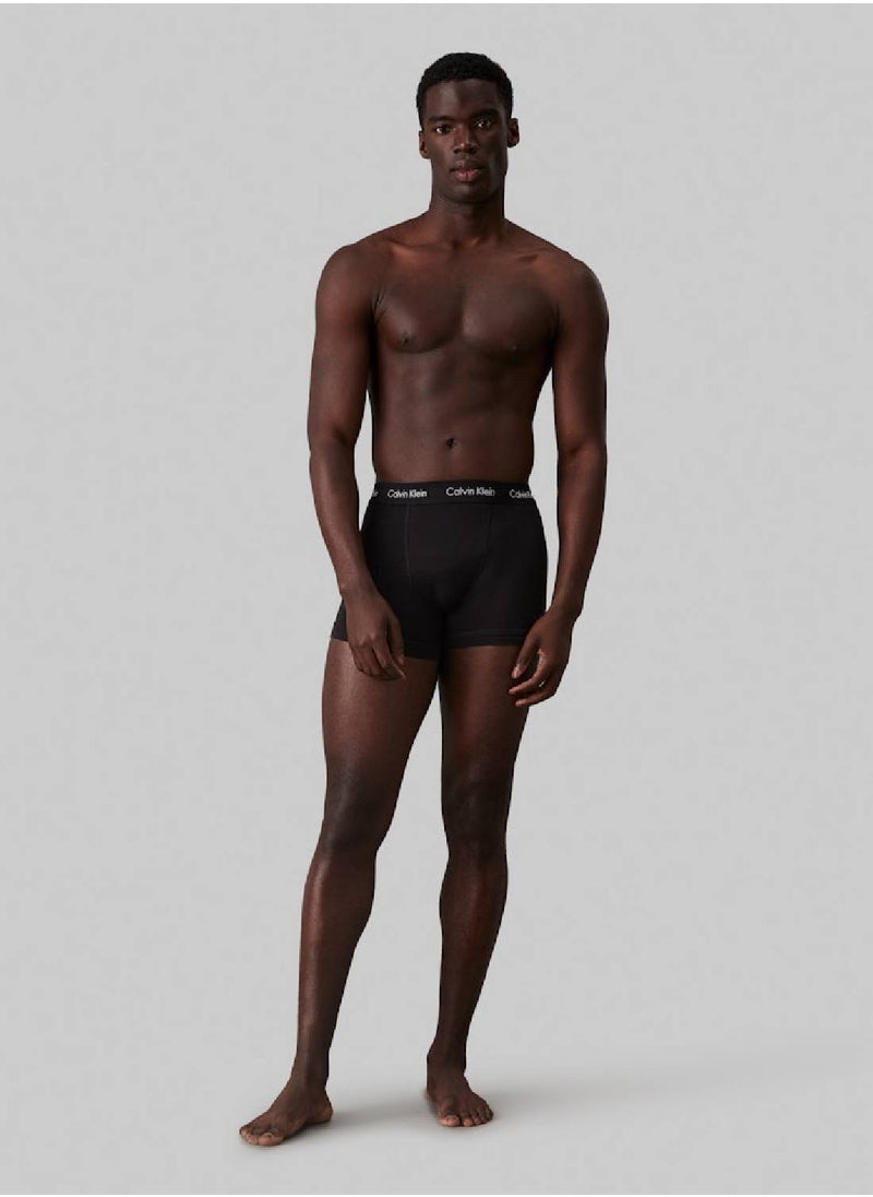 Men's 5 Pack Trunks - Cotton, Black