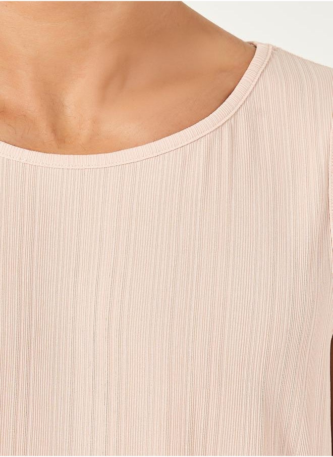 Knitted Textured Tank & Pyjama Set