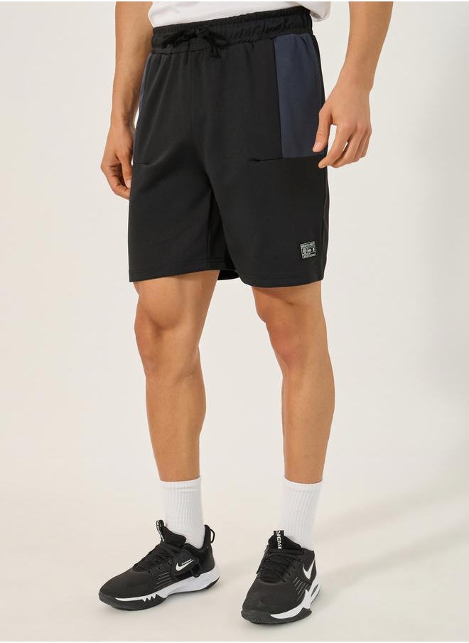 Color Block Regular Fit Shorts