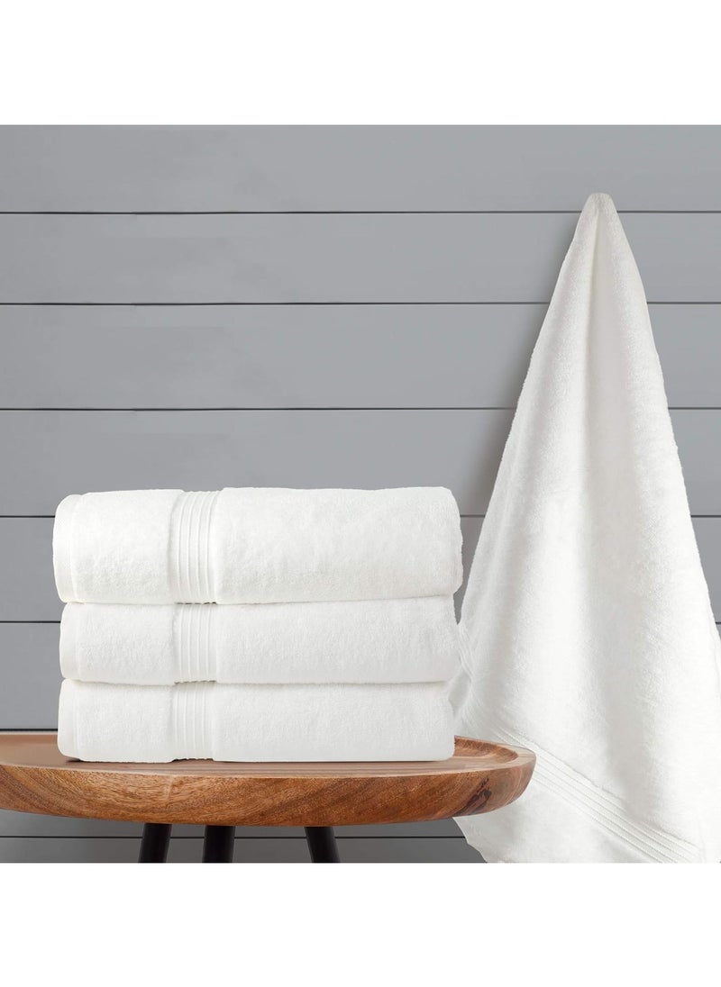 Bath Towel 70x140 cm – Soft & Absorbent 100% Combed Cotton, Quick-Dry Bathroom Towel